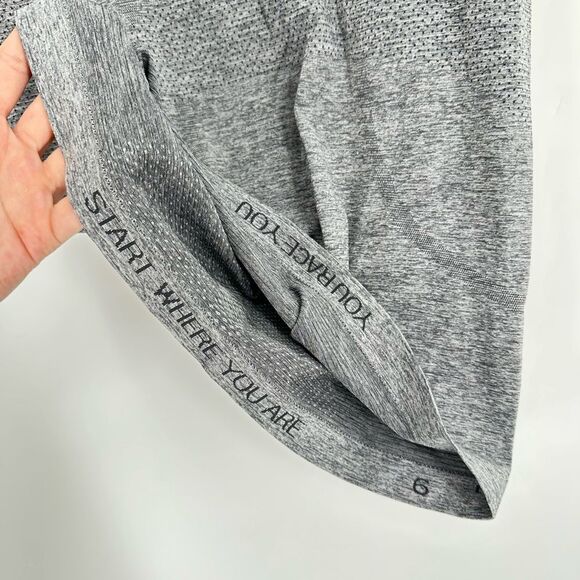 Lululemon Grey Swiftly Tech Short Sleeve Size 6 - Picture 3 of 3
